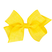 Load image into Gallery viewer, Linen texture hair bow
