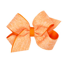 Load image into Gallery viewer, Heather printed grosgrain overlay bow
