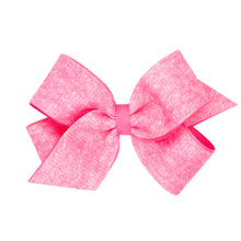 Load image into Gallery viewer, Heather printed grosgrain overlay bow
