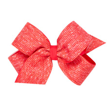 Load image into Gallery viewer, Heather printed grosgrain overlay bow

