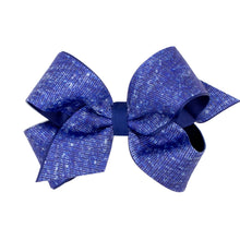 Load image into Gallery viewer, Heather printed grosgrain overlay bow
