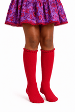 Load image into Gallery viewer, Ripple edge knee high socks(seamless)
