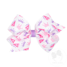 Load image into Gallery viewer, Medium princess and dance printed grosgrain bow
