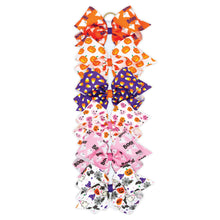 Load image into Gallery viewer, Halloween printed grosgrain bow
