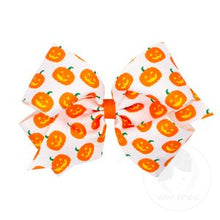 Load image into Gallery viewer, Halloween printed grosgrain bow
