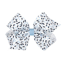 Load image into Gallery viewer, Confetti print bow in school colors

