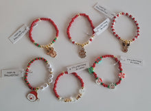 Load image into Gallery viewer, Christmas beaded bracelet
