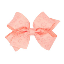 Load image into Gallery viewer, Flower embossed grosgrain bows
