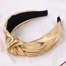 Load image into Gallery viewer, Chrome knot headband
