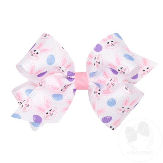 Spring grosgrain print bows