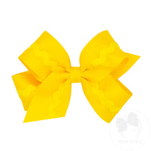 Load image into Gallery viewer, Grosgrain Hair Bow with Ric-Rac Trim
