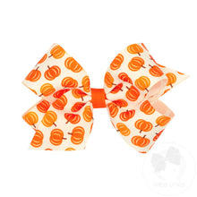 Load image into Gallery viewer, Harvest print grosgrain bows
