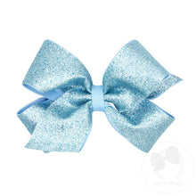 Load image into Gallery viewer, Glitter with grosgrain overlay bow
