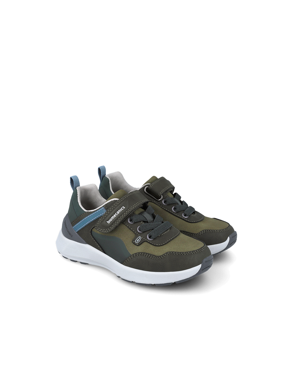 Military green biotech sneaker