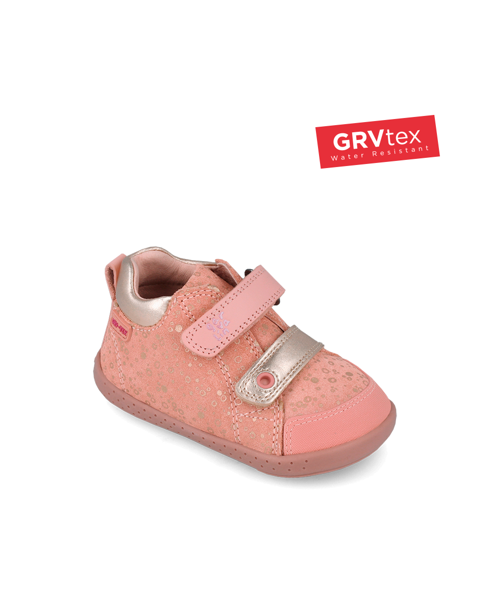 Pink water resistant booties