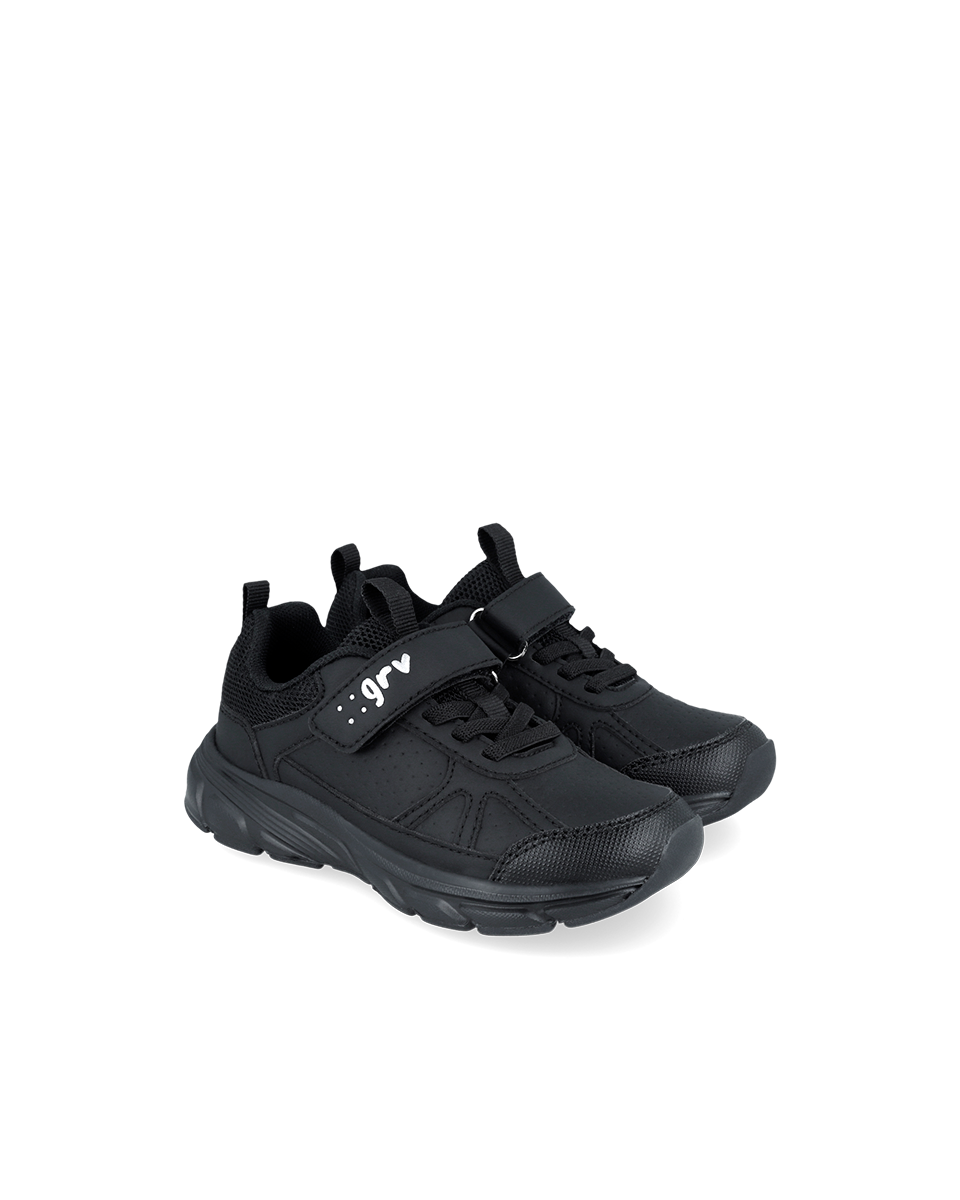 Black leather sneaker(251710)