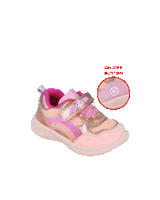 Load image into Gallery viewer, Pink with gold light up rainbow sneakers
