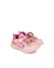 Load image into Gallery viewer, Pink with gold light up rainbow sneakers

