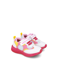 White colorful dots lightweight sneaker