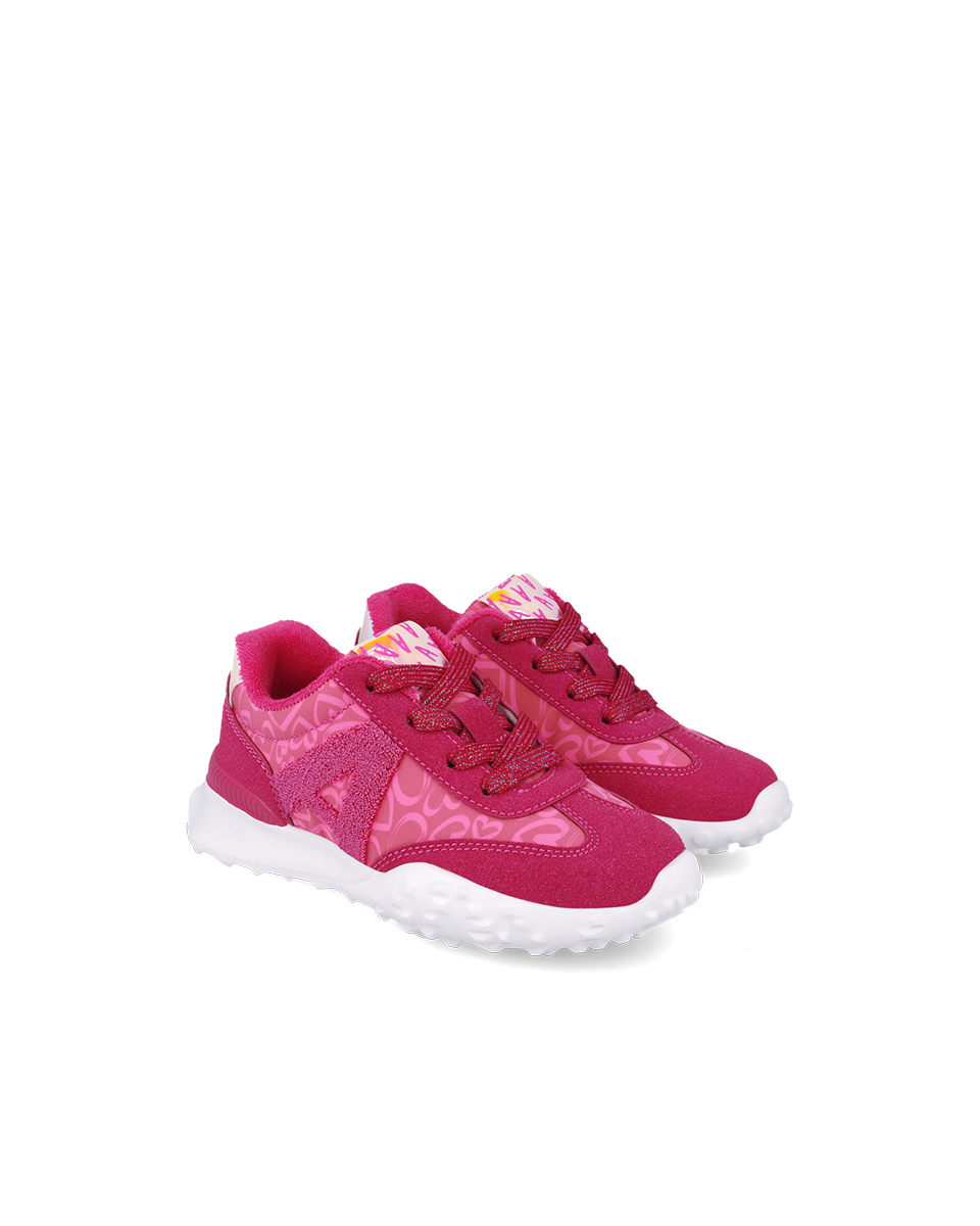 Fuscia running sneaker