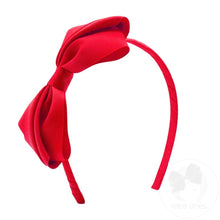 Load image into Gallery viewer, Mini king pleated grosgrain headband
