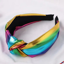 Load image into Gallery viewer, Chrome knot headband
