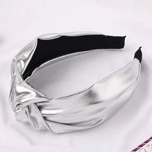 Load image into Gallery viewer, Chrome knot headband
