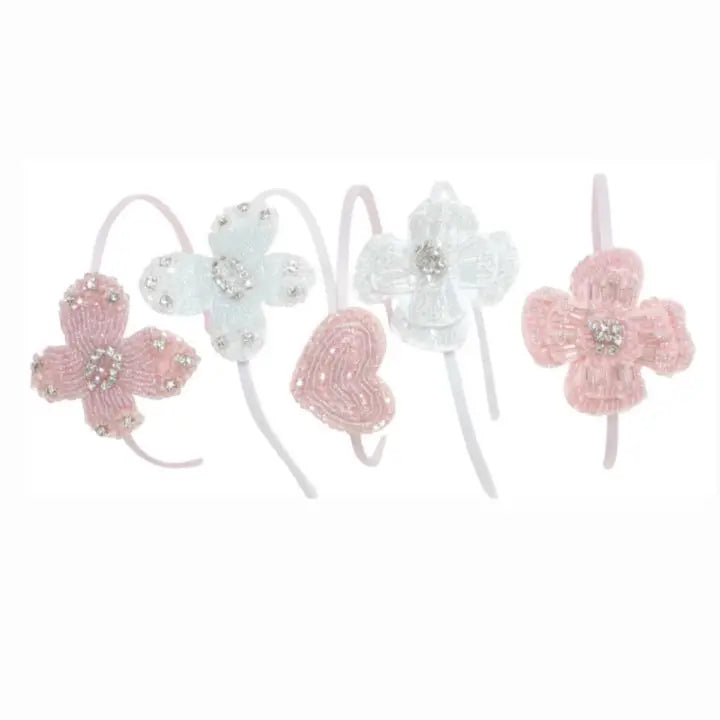 Beaded crystal headband