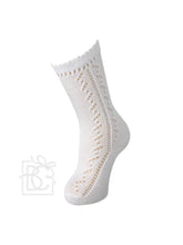 Load image into Gallery viewer, Knee High Openwork Scottish Yarn Socks
