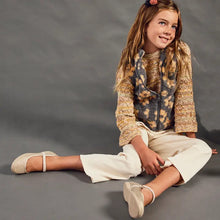 Load image into Gallery viewer, Gold shimmer mary janes
