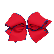 Load image into Gallery viewer, Basic school colors moonstitch bows
