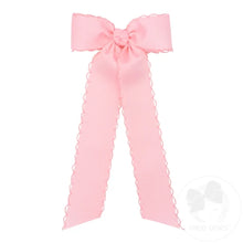 Load image into Gallery viewer, Grosgrain moonstitch streamer with knot wrap
