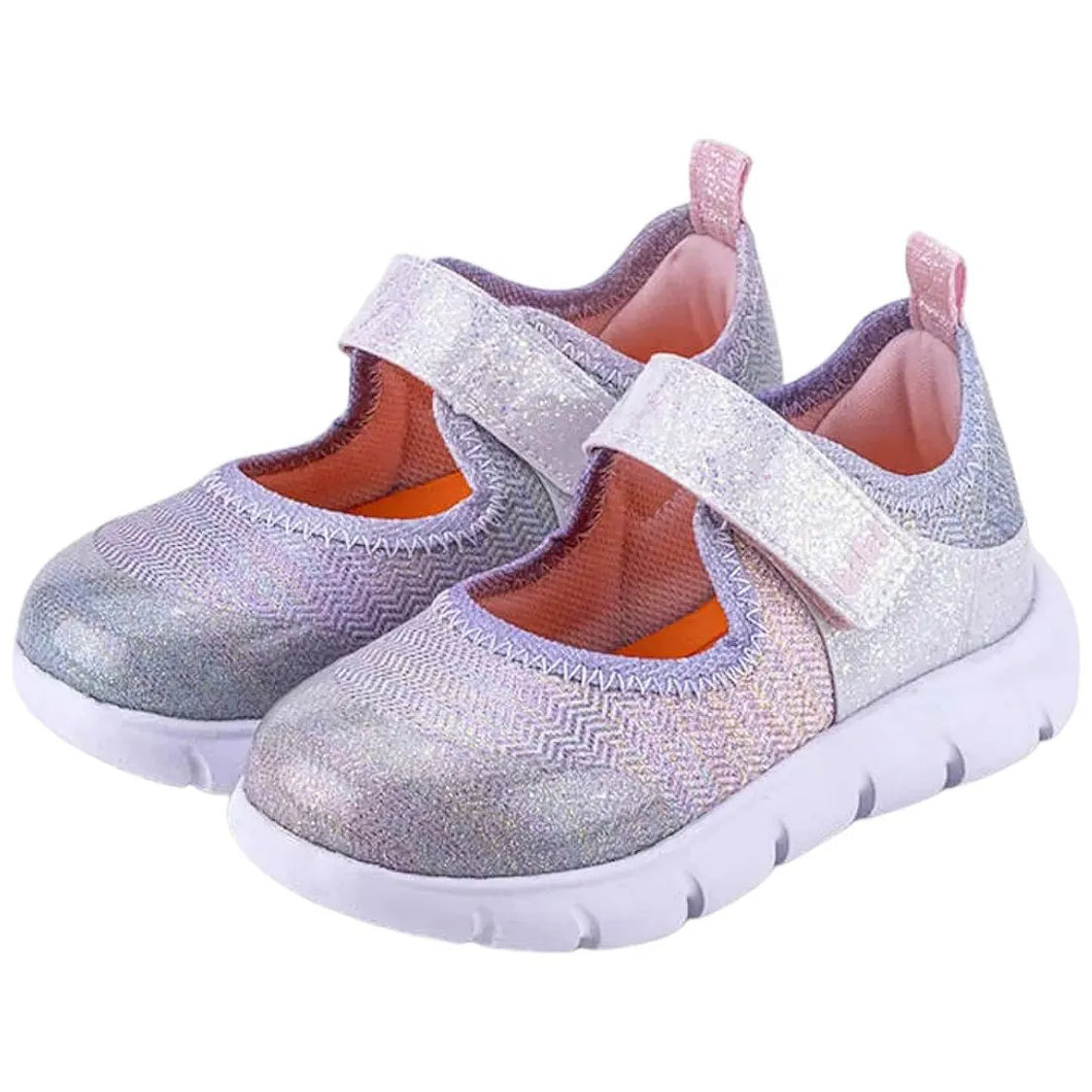 Lilac and pink multicolor mary jane