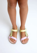 Load image into Gallery viewer, Colorful leopard straps bio sandals
