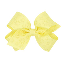 Load image into Gallery viewer, Flower embossed grosgrain bows

