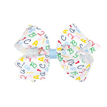 Load image into Gallery viewer, Back to School printed grosgrain bows
