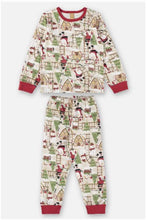 Load image into Gallery viewer, Two piece printed Christmas pajama
