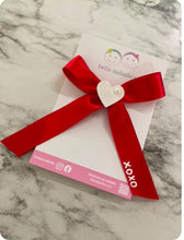 Load image into Gallery viewer, Coquette XOXO red bow
