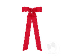 Load image into Gallery viewer, Scallop edge grosgrain streamers with tails
