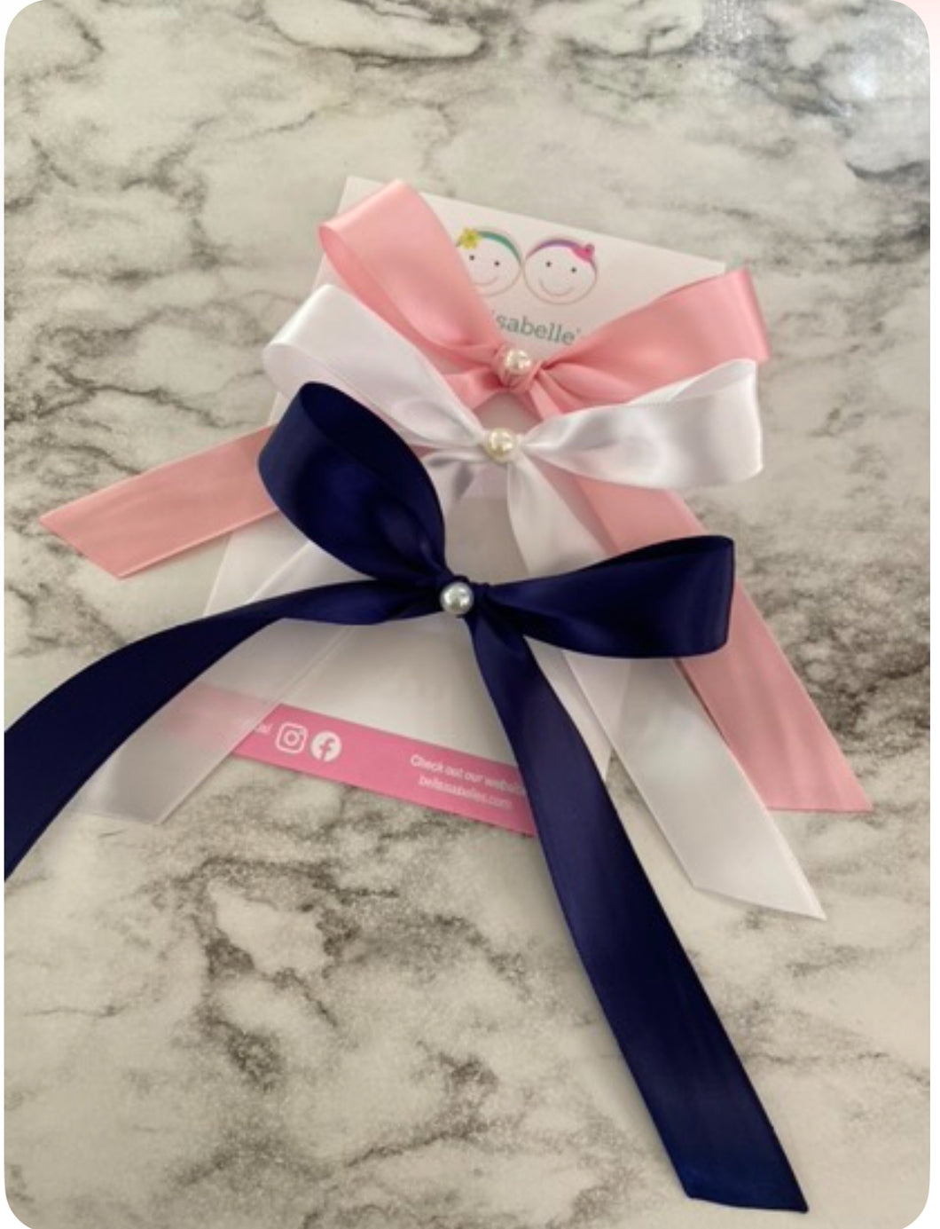 Coquette satin bow
