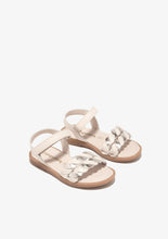 Load image into Gallery viewer, Beige and gold braid sandal
