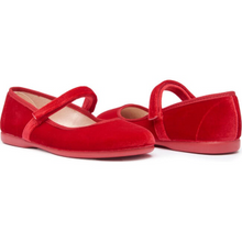 Load image into Gallery viewer, Red classic velvet mary jane hi
