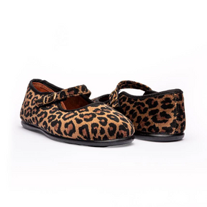 Animal print classic velvet mary jane