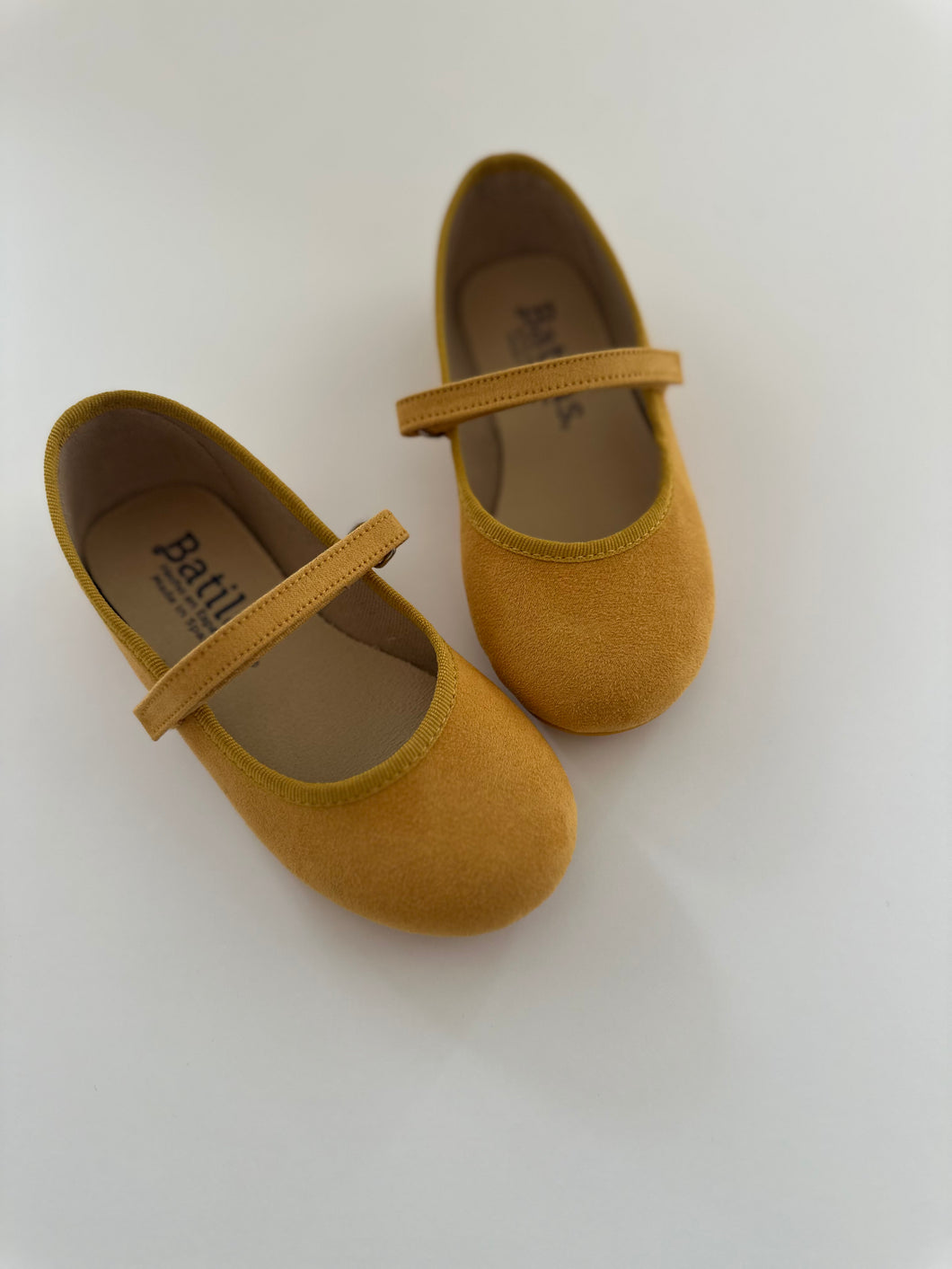 Mustard yellow serratex mary jane