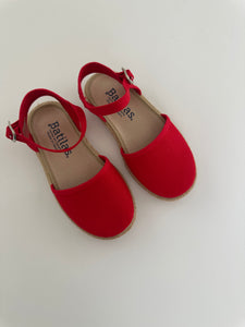 Red canvas alpargatas