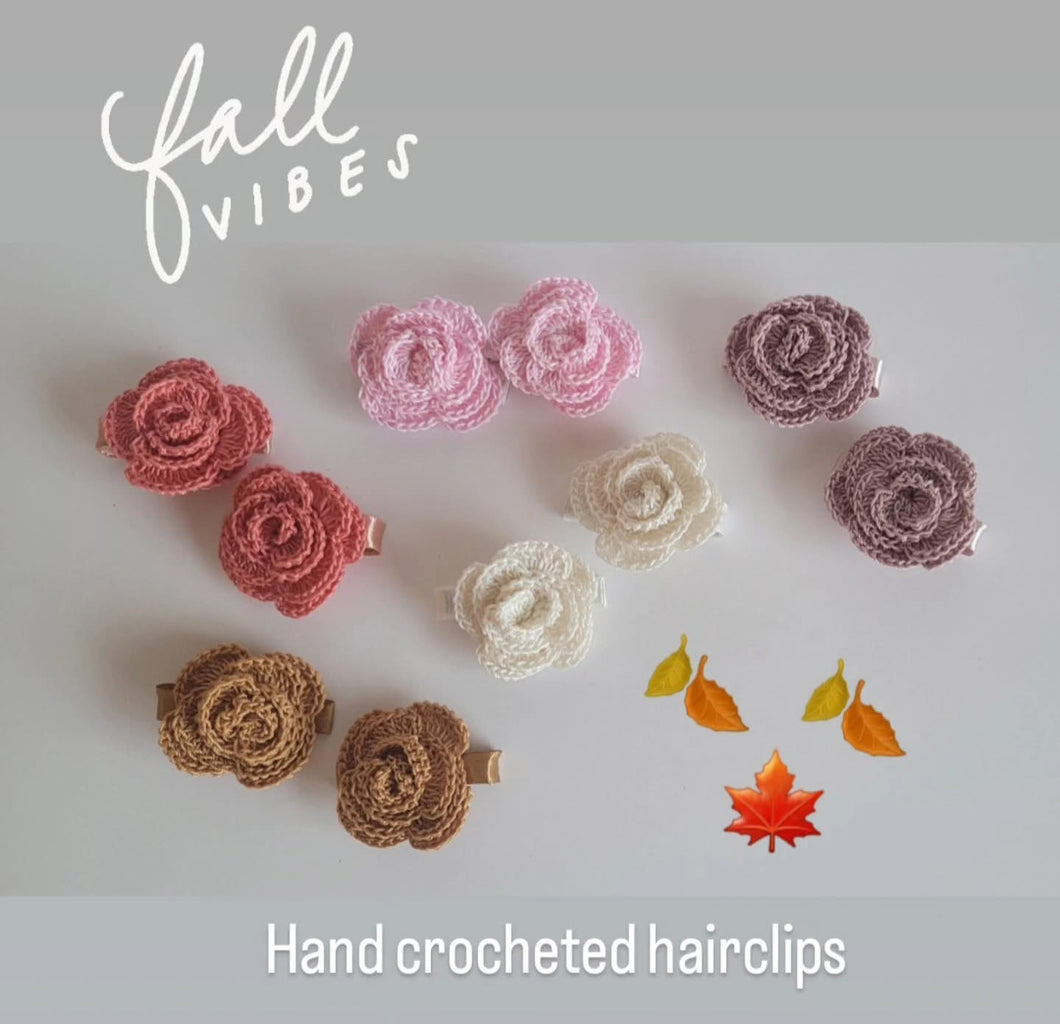 Crochet hair clips(pair)