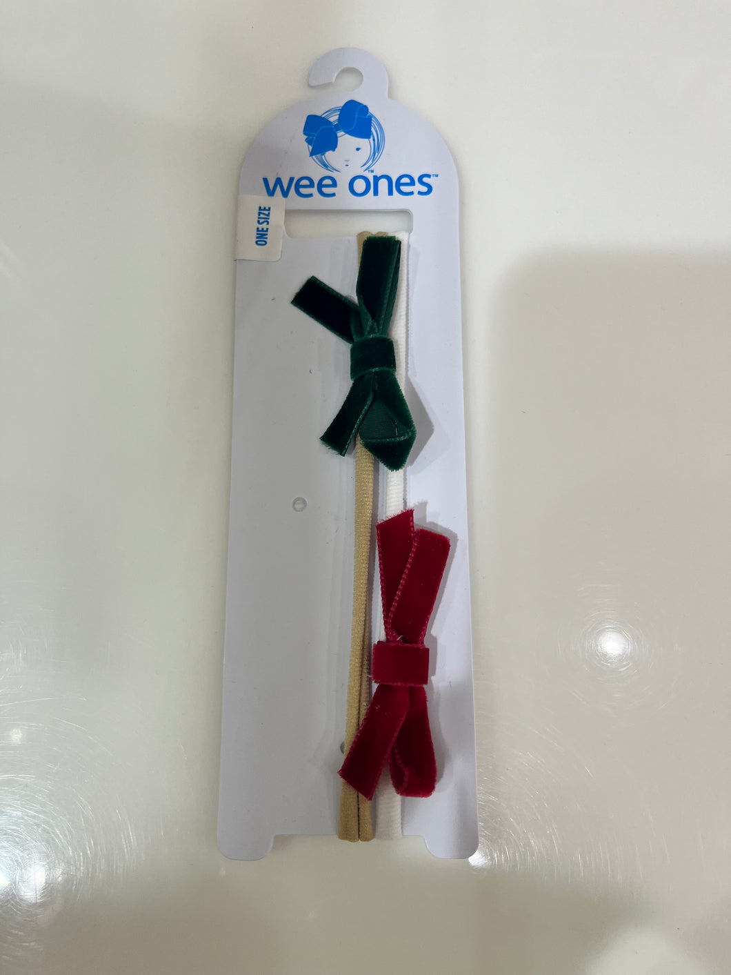 2 pack wee velvet bow headband