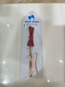 2 pack wee velvet bow headband