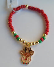 Load image into Gallery viewer, Christmas beaded bracelet
