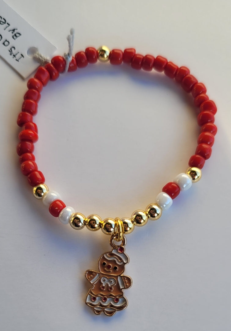 Christmas beaded bracelet